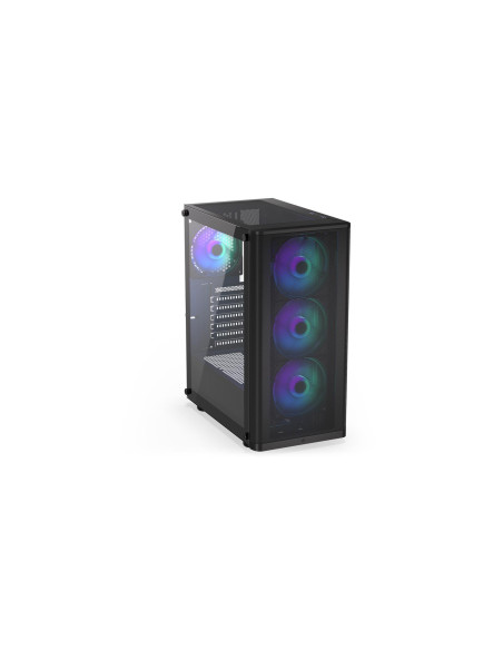 Case, ENDORFY, Ventum 200 ARGB, MidiTower, Case product features Transparent panel, Not included, ATX, MicroATX, MiniITX, Colou
