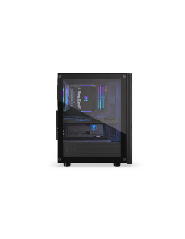 Case, ENDORFY, Ventum 200 ARGB, MidiTower, Case product features Transparent panel, Not included, ATX, MicroATX, MiniITX, Colou