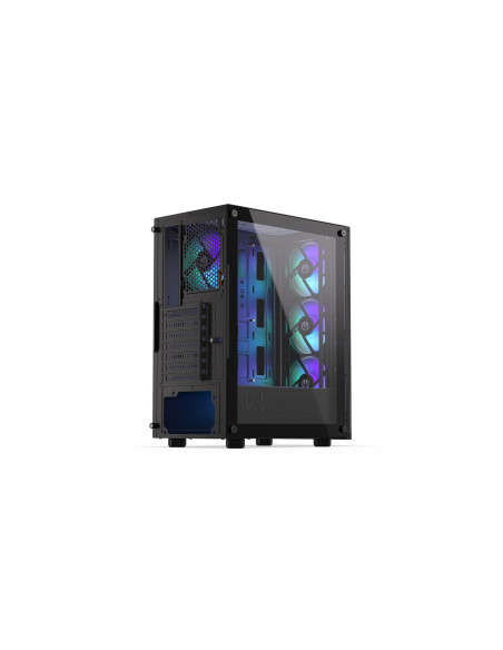Case, ENDORFY, Ventum 200 ARGB, MidiTower, Case product features Transparent panel, Not included, ATX, MicroATX, MiniITX, Colou