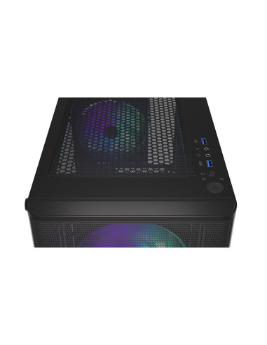 Case, ENDORFY, Ventum 200 ARGB, MidiTower, Case product features Transparent panel, Not included, ATX, MicroATX, MiniITX, Colou