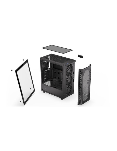 Case, ENDORFY, Signum 300 Air, MidiTower, Case product features Transparent panel, Not included, ATX, MicroATX, MiniITX, Colour