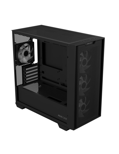 Case, ASUS, A21 PLUS, MidiTower, Case product features Transparent panel, Not included, MicroATX, MiniITX, Colour Black, A21PLU