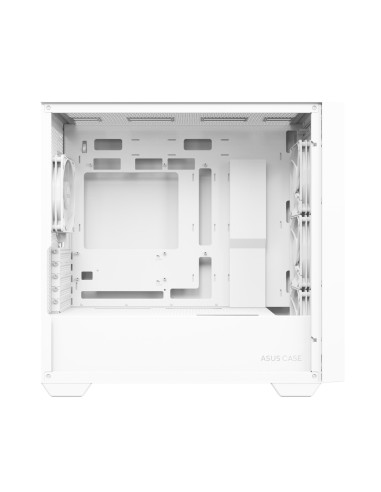 Case, ASUS, A21 PLUS, MidiTower, Case product features Transparent panel, Not included, MicroATX, MiniITX, Colour White, A21PLU