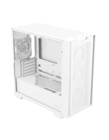 Case, ASUS, A21 PLUS, MidiTower, Case product features Transparent panel, Not included, MicroATX, MiniITX, Colour White, A21PLU