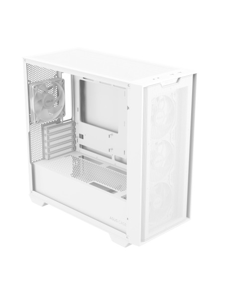 Case, ASUS, A21 PLUS, MidiTower, Case product features Transparent panel, Not included, MicroATX, MiniITX, Colour White, A21PLU