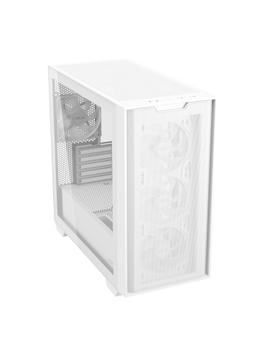 Case, ASUS, A21 PLUS, MidiTower, Case product features Transparent panel, Not included, MicroATX, MiniITX, Colour White, A21PLU