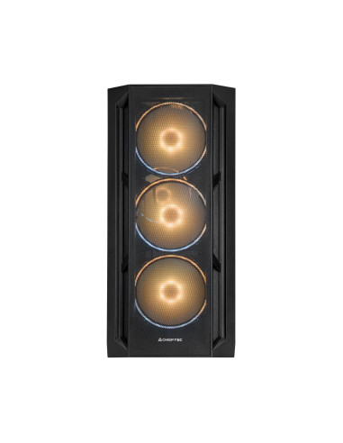 Case, CHIEFTEC, APEX LUMO, Tower, ATX, EATX, MicroATX, MiniITX, Colour Black, GA-01B-L-OP