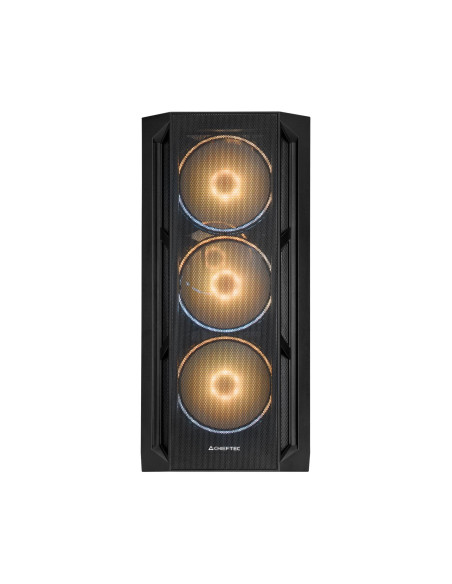 Case, CHIEFTEC, APEX LUMO, Tower, ATX, EATX, MicroATX, MiniITX, Colour Black, GA-01B-L-OP