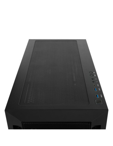 Case, CHIEFTEC, APEX LUMO, Tower, ATX, EATX, MicroATX, MiniITX, Colour Black, GA-01B-L-OP
