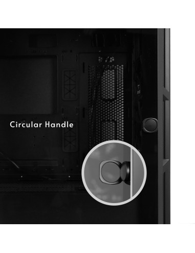 Case, CHIEFTEC, APEX LUMO, Tower, ATX, EATX, MicroATX, MiniITX, Colour Black, GA-01B-L-OP