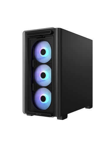 Case, ASUS, A23 PLUS, MidiTower, Case product features Transparent panel, MicroATX, MiniITX, Colour Black, A23PLUSTG/ARGBBLACK