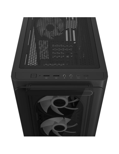 Case, ASUS, A23 PLUS, MidiTower, Case product features Transparent panel, MicroATX, MiniITX, Colour Black, A23PLUSTG/ARGBBLACK
