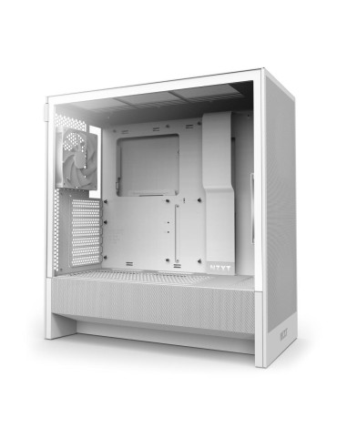 Case, NZXT, H5 Flow, MidiTower, Case product features Transparent panel, Not included, ATX, EATX, MicroATX, MiniITX, Colour Whi