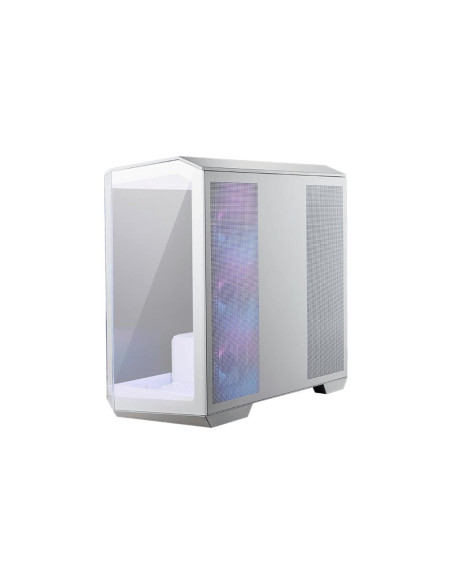 Case, MSI, MidiTower, Case product features Transparent panel, Not included, MicroATX, Colour White, MAGPANOM100RPZWHITE