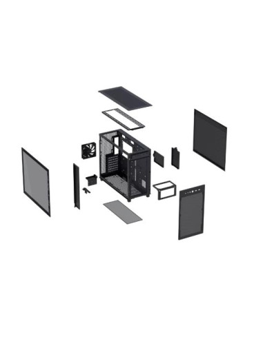 Case, ASUS, ATX/micro ATX/Mini-ITX, Black/Transparent, Midi Tower, PC, PRIME AP303 TG BLACK, 90DC00V0-B39010