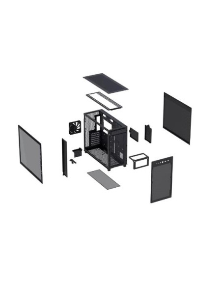 Case, ASUS, ATX/micro ATX/Mini-ITX, Black/Transparent, Midi Tower, PC, PRIME AP303 TG BLACK, 90DC00V0-B39010