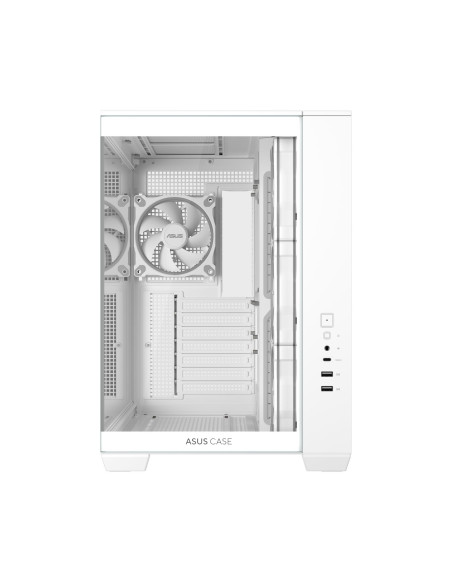 Case, ASUS, ATX/micro ATX/Mini-ITX, White, PC, A32 Plus TG ARGB White, 90DC00S3-B19000