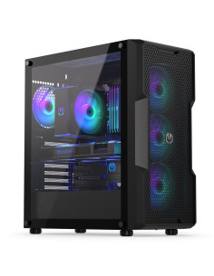 Case, ENDORFY, Regnum 400 ARGB, MidiTower, Case product features Transparent panel, Not included, ATX, MicroATX, MiniITX, Colou