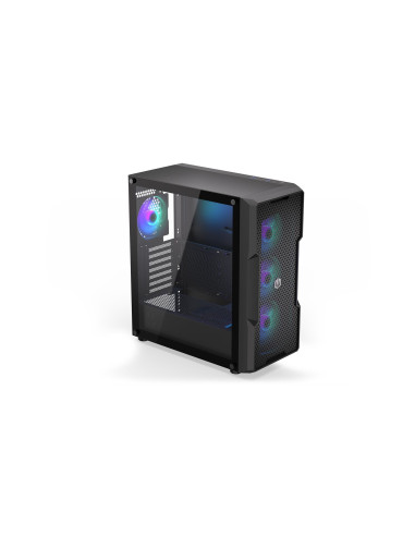 Case, ENDORFY, Regnum 400 ARGB, MidiTower, Case product features Transparent panel, Not included, ATX, MicroATX, MiniITX, Colou