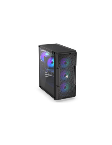 Case, ENDORFY, Regnum 400 ARGB, MidiTower, Case product features Transparent panel, Not included, ATX, MicroATX, MiniITX, Colou