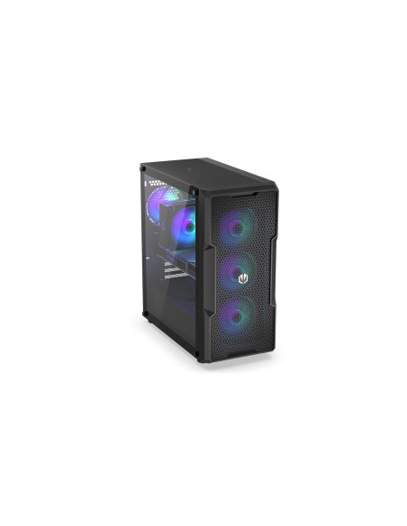 Case, ENDORFY, Regnum 400 ARGB, MidiTower, Case product features Transparent panel, Not included, ATX, MicroATX, MiniITX, Colou
