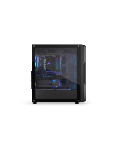 Case, ENDORFY, Regnum 400 ARGB, MidiTower, Case product features Transparent panel, Not included, ATX, MicroATX, MiniITX, Colou