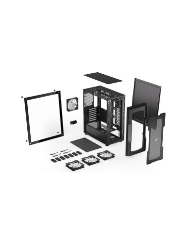 Case, ENDORFY, Regnum 400 ARGB, MidiTower, Case product features Transparent panel, Not included, ATX, MicroATX, MiniITX, Colou