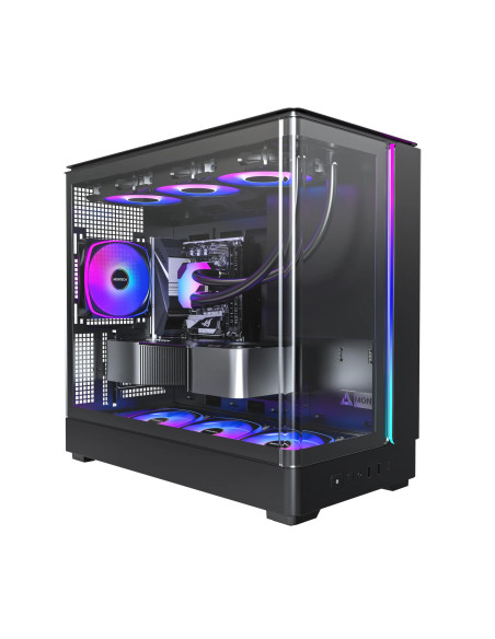 Case, MONTECH, micro ATX/Mini-ITX, Black, Midi Tower, PC, KING 15 PRO, KING15PRO(B)