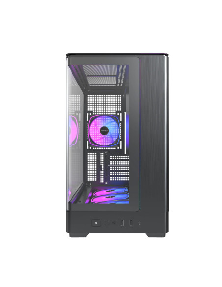 Case, MONTECH, micro ATX/Mini-ITX, Black, Midi Tower, PC, KING 15 PRO, KING15PRO(B)