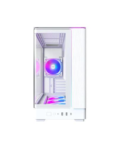 Case, MONTECH, micro ATX/Mini-ITX, White, Midi Tower, PC, KING 15 PRO, KING15PRO(W)