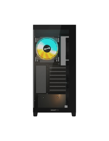 Case, GIGABYTE, GB-C500P ST, MidiTower, Case product features Transparent panel, ATX, MicroATX, MiniITX, Colour Black, GB-C500P