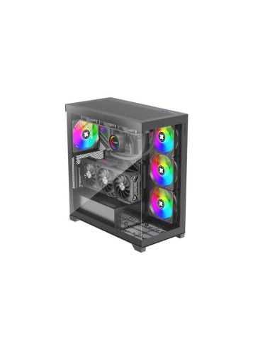 Case, XILENCE, ATX/micro ATX/Mini-ITX, Black, Midi Tower, PC, X818.ARGB