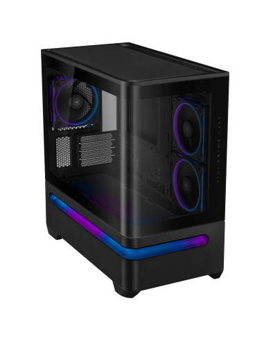 Case, ASUS, micro ATX/Mini-ITX, Black, Midi Tower, PC, Prime AP202 ARGB, PRIMEAP202TG