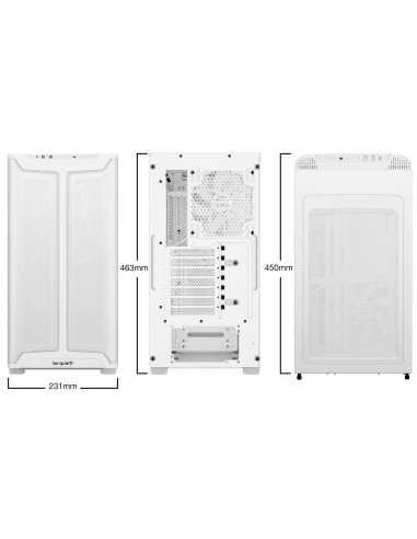 Case, BE QUIET, PURE BASE 501 DX, MidiTower, Case product features Transparent panel, Not included, ATX, MicroATX, MiniITX, Col