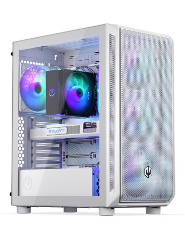 Case, ENDORFY, ATX/micro ATX/Mini-ITX, White, Midi Tower, PC, EY2A018
