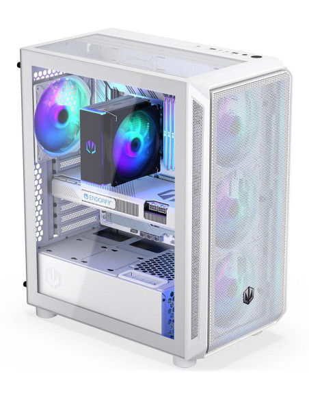 Case, ENDORFY, ATX/micro ATX/Mini-ITX, White, Midi Tower, PC, EY2A018