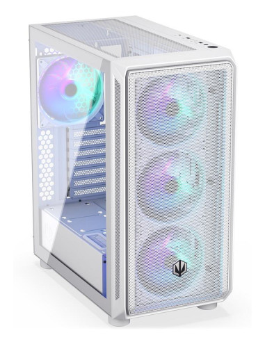 Case, ENDORFY, ATX/micro ATX/Mini-ITX, White, Midi Tower, PC, EY2A018
