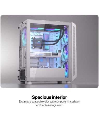 Case, ENDORFY, ATX/micro ATX/Mini-ITX, White, Midi Tower, PC, EY2A018