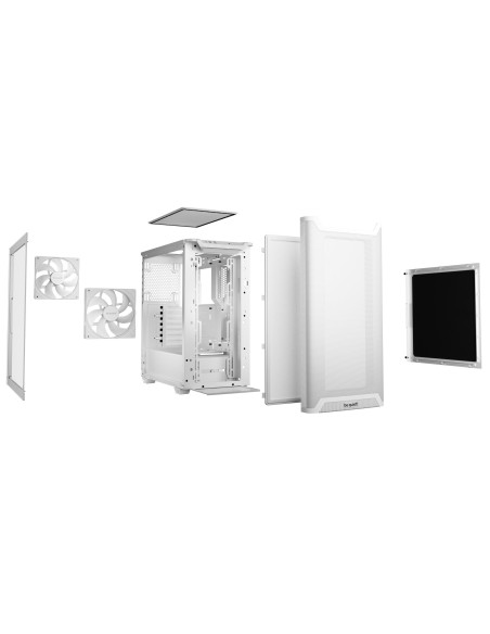 Case, BE QUIET, BGW75, MidiTower, Case product features Transparent panel, Not included, ATX, MicroATX, MiniITX, Colour White, 