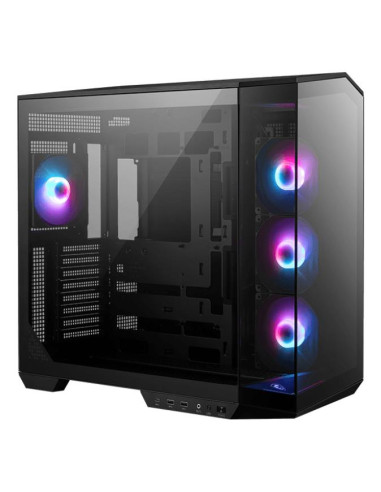 Case, MSI, MAG PANO 100R PZ, MidiTower, Case product features Transparent panel, ATX, MicroATX, MiniITX, Colour Black, MAGPANO1