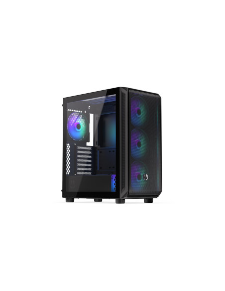 Case, ENDORFY, Arx 500 ARGB, MidiTower, Case product features Transparent panel, Not included, ATX, MicroATX, MiniITX, Colour B