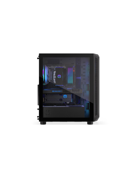 Case, ENDORFY, Arx 500 ARGB, MidiTower, Case product features Transparent panel, Not included, ATX, MicroATX, MiniITX, Colour B