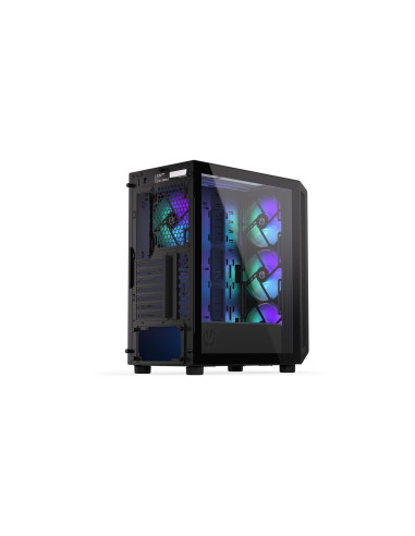Case, ENDORFY, Arx 500 ARGB, MidiTower, Case product features Transparent panel, Not included, ATX, MicroATX, MiniITX, Colour B