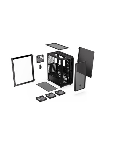 Case, ENDORFY, Arx 500 ARGB, MidiTower, Case product features Transparent panel, Not included, ATX, MicroATX, MiniITX, Colour B