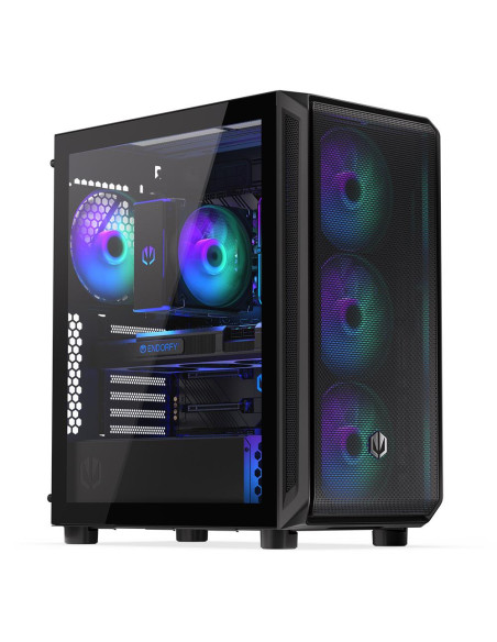 Case, ENDORFY, Arx 500 ARGB, MidiTower, Case product features Transparent panel, Not included, ATX, MicroATX, MiniITX, Colour B