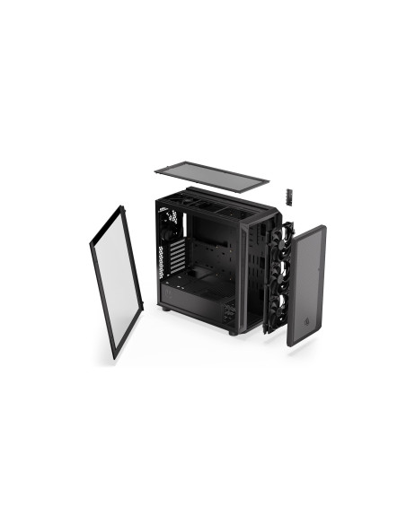 Case, ENDORFY, Arx 700 Air, MidiTower, Case product features Transparent panel, ATX, MicroATX, MiniITX, Colour Black, EY2A012