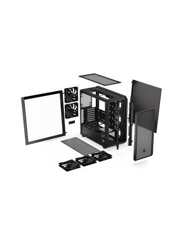 Case, ENDORFY, Arx 700 Air, MidiTower, Case product features Transparent panel, ATX, MicroATX, MiniITX, Colour Black, EY2A012