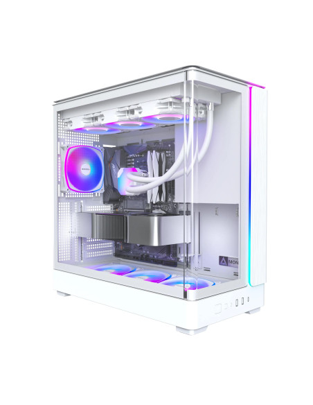 Case, MONTECH, micro ATX/Mini-ITX, White, Midi Tower, PC, KING 45 PRO, KING45PRO(W)