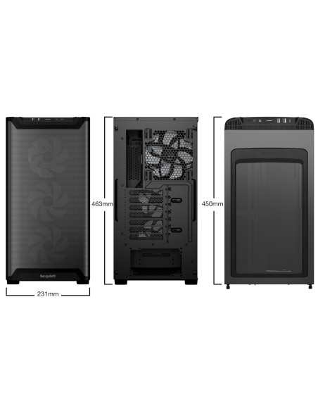 Case, BE QUIET, PURE BASE 501 LX, MidiTower, Case product features Transparent panel, Not included, ATX, MicroATX, MiniITX, Col
