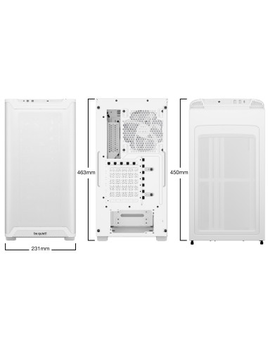 Case, BE QUIET, PURE BASE 501 LX, MidiTower, Case product features Transparent panel, Not included, ATX, MicroATX, MiniITX, Col